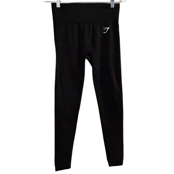 Gymshark Women's High Waist Black Leggings Activewear - Picture 1 of 9
